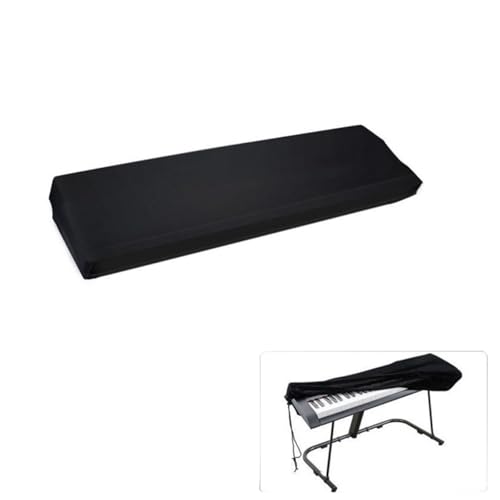 Funda Piano 88 Teclas, Cordón elástico ajustable, Accesorios electrónicos para piano, Piano Casio Yamaha Roland(Negro)