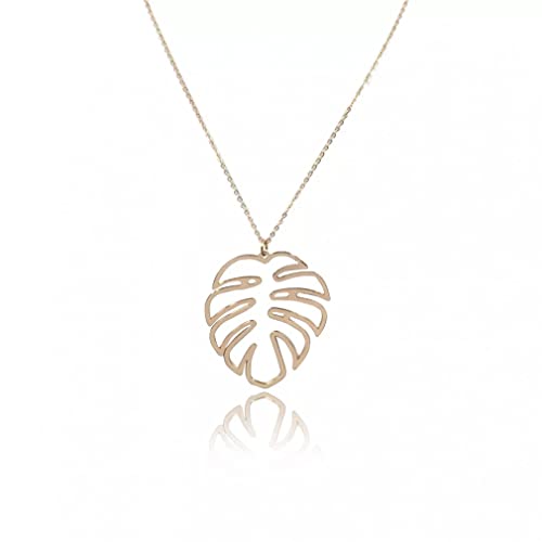 Collier feuille de bananier pour sublimer une tenue d'été ou une soirée chic