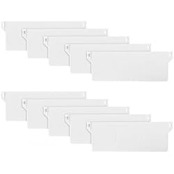 Persianas Largas Verticales 10PCS Persiana Vertical Contrapeso, 127 mm/5 Pulgadas Vertical Ciega Inferior Pesos Listones Blanco, Persiana Vertical Kit Contrapeso Cortina, Accesorios para Pesas de Persiana Vertical Tablillas