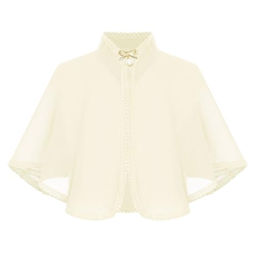 CHICTRY Kid Chiffon Flower Girl Bolero Shrug Accessories Princess Cape Wedding Birthday Dress Cover up