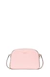 kate spade new york Devin Saffiano Leather Double Zip Dome Crossbody, Pastry Pink