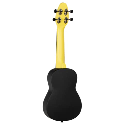 Ortega Guitars Ukulélé Soprano jaune – Keiki K2 – Kit de démarrage incluant Accordeur, Courroie, 5 Médiators Medium et… - Les Beatles, Paul McCartney, John Lennon, RIngo Starr, George Harrison Ortega Guitars Ukulélé Soprano jaune - Keiki K2 - Kit de démarrage incluant Accordeur, Courroie, 5 Médiators Medium et… – Image 4