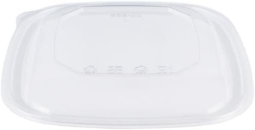 Karat Clear PET Dome Lid (204 mm) for 64 oz PET Square Bowl - 150 ct