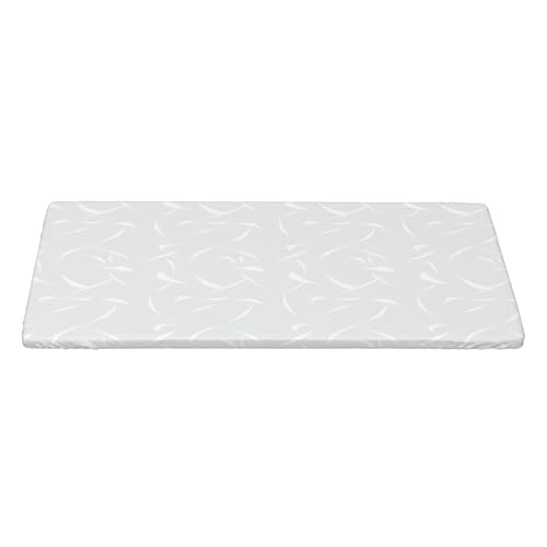 Nappe extensible blanche 152 cm protection table rectangulaire résistante huile - 3