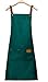 DDXJKL grembiule grembiule cucina Grembiule impermeabile in tela per negozio di tè al latte grembiule per catering frutta supermercato grembiule tuta da caffè cameriere,verde