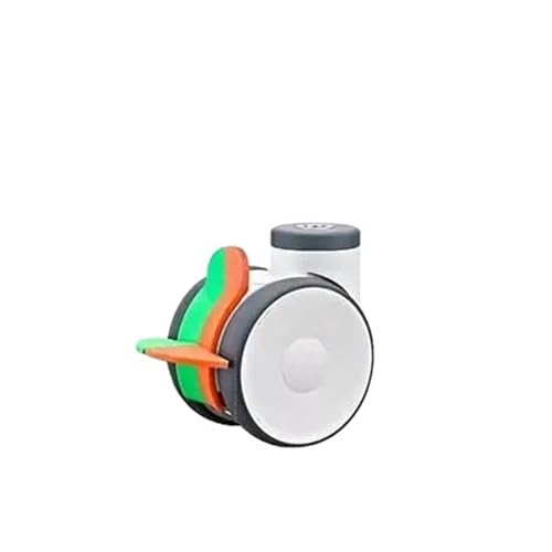 Roulette double TPR 4 pouces pivotante avec trou central de fixation unitaire