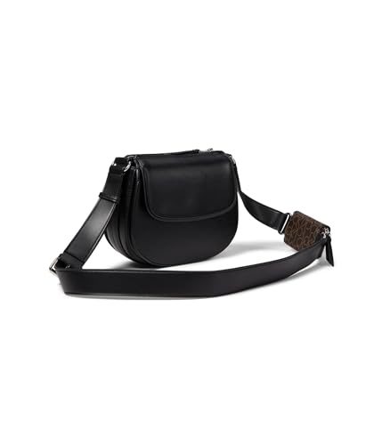 Calvin Klein Bella Saddle Crossbody, Black/Silver2