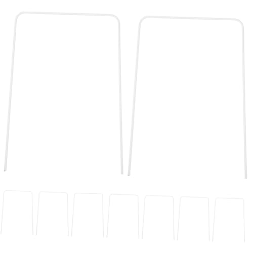 GALPADA Lawn Croquet 9pcs Metal Croquet Wickets Replacement Heavy Duty Gateball Set for Family Fun