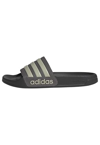 adidas Unisex Adilette Shower Slides, charcoal/putty grey/carbon, 43 EU