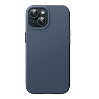 JETech Silikon Hülle für iPhone 15, Sturmblau – Ansicht 1