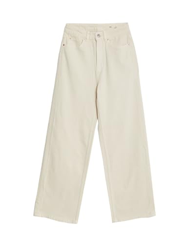 Image of Marks & Spencer Womens Light Wash High Rise Wide Leg Jeans