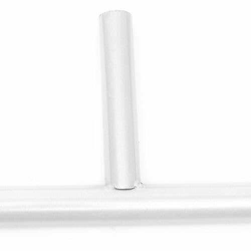 Cornice in metallo per matrimoni, arco nuziale, arco quadrato da 2 m, cornice floreale, arco da giardino, decorazione per feste, eventi, cerimonie, cabina fotografica (bianco)