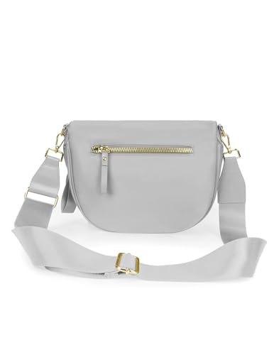 Image of FEIBOON Spacious Nylon Crossbody Bag Bum Bag Handbags Wallets Purses Trendy Shoulder Bag for Women