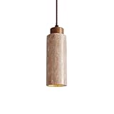 XYBZJP Marble Chandelier Lampshade, Japanese Creative Style Lighting Ceiling Lamp, E27 Base Single Head Pendant Light, Study Corridor Restaurant Decoration Hanging Lamp