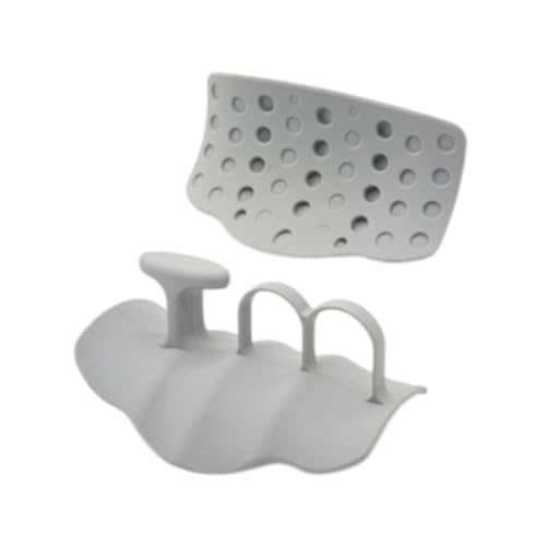 Colaxi 1 Pair Weight Lifting Grips Hand Protection Strength Sports Barbell Bar Pads Gym Hand Grips for Fitness Calisthenics Exercise, Gray