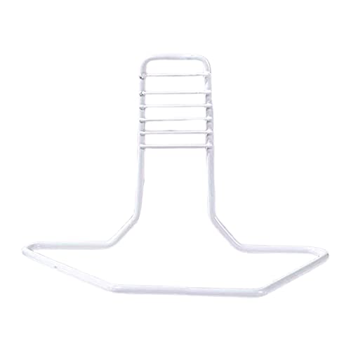 lamphle Running Wheel Support Bite Resistant Small Animal Accessory Compact Iron Hamster Running Wheel Support Rack for Indoor White