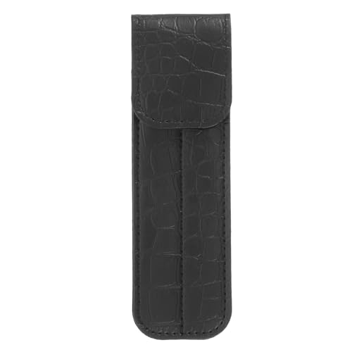 Frcolor Eyelash Tweezer Case Pu Pouch Travel Holder for Lash Extension Tools Compact Protective Storage Bag for Tweezers and Mini Beauty Tools 5.51X1.65X0.43In