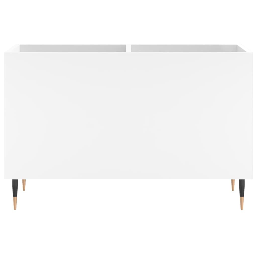 Mobile Porta Dischi Bianco 74,5x38x48 cm in Legno Multistrato-Supporto per Giradischi,Supporto per Giradischi in Legno,Supporto per Giradischi con Spazio di archiviazione