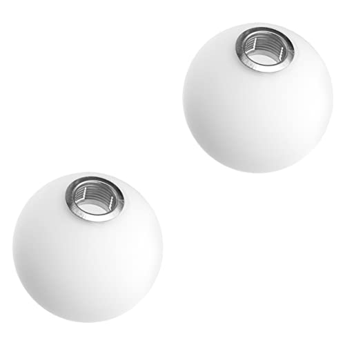 OSALADI 2 Pièces Abat-jour Globe En Verre Lustre Extérieur Couvercle De Plafonnier En Verre Couvercle Dabat-jour Lustre Boule G9 Un Petit Abat-jour Blanche...