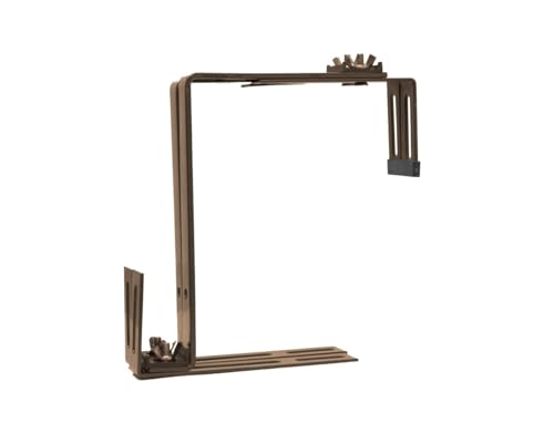 Trend Line Blumenkastenhalter 2-Fach verstellbar Balkonkastenhalterung Braun