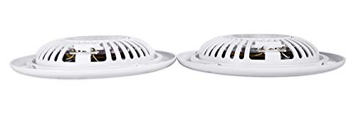 Image of Rockville RSM65W 6.5 inch 1280W Waterproof Shallow Slim Marine Boat Speakers, White Slim Mount Design, UV and Saltwater Resistant, for Marine or ATV Audio, 8-Piece