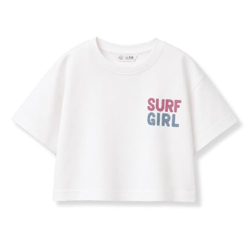 Image of Alan Jones Clothing Girls Crop T-Shirt | Short Length Drop Shoulder Tee | Printed Casual Top for Girls