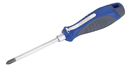 Alyco - Destornillador de Varilla Hexagonal, de Acero S2, con Punta Negra Imantada, Boca Philips PH2 x 150 mm - 119032