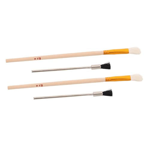 TEHAUX 4Pcs Airbrush Cleaning Brush Durable Brushes for Thorough Maintenance of Airbrush Tools Portable and Compact Design for Artists and Professionals