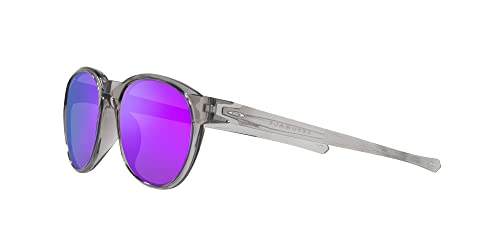 Oakley Men's OO9126F Reedmace Low Bridge Fit Round Sunglasses, Grey Ink/Prizm Violet, 54 mm3