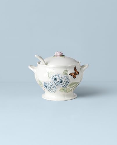 Lenox Butterfly Meadow 2-Piece Tureen & Ladle Set, 5.75 LB, Multi