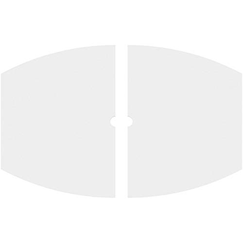 Image of Ekena Millwork CMP22X14KY2-01000 Kailey Architectural Grade PVC Contemporary, Two Piece Urethane Ceiling Medallions 22 inchW x 14 5 /8 inchH x 1 inchID x 11 3 /4 inchC x 1 inchP