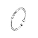 Ross+Store+Online haul+Store temu Online+Shopping ofertas relampago de hoy Handmade Sterling Silver Bracelet for Women Adjustable Simple Open Bracelets Dainty Birthday Gifts