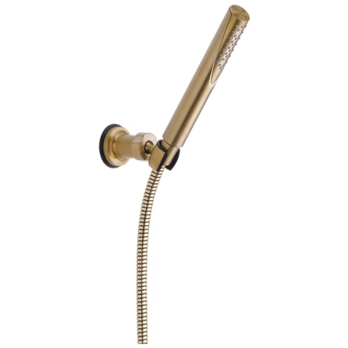 Delta Faucet Trinsic Single Spray Wall-Mount Hand Shower Hand Held Shower with Hose Gold Handheld Shower Head Slide Bar Hand Shower Handheld Shower Champagne Bronze 55085-CZ