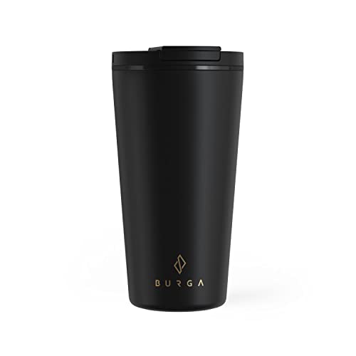 BURGA Travel Mug (16oz) Spill-Proof, Insulated Coffee Mug Scratch-Resistant, Stainless Steel...
