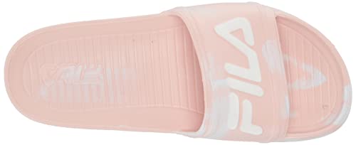 Fila Women's Sleek Slide Marble Sandal, Pink Dogwood/White/White, 7 #TOP4