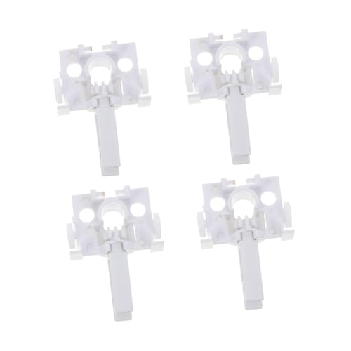 FUNOMOCYA 4pcs Plastic Vertical Blind Repair Carrier Easy Install White Blinds Accessory for Non Material Convenient Use Compatible Vertical