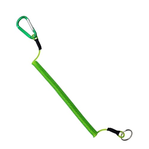 Guojiang 3 cables en espiral con clip de metal, cordón retráctil de 35 cm para alicates, navegación, pesca con mosca