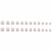 Short Square Press on Nails French Fake Nails Ombre Acrylic Nails Press on Full Cover Glossy False Nails Artificial Stick on Nail for Women Manicure Decoration 24PCS