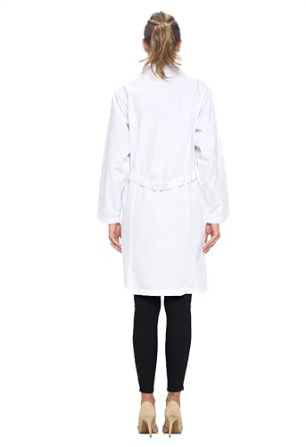 Natural Uniforms Unisex 40 inch Lab Coat Long Sleeve Professional Medical Coat
