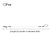 Fluorocarbon Fishing Leader Line with Snap, 20-80 lb Test for Saltwater and Freshwater Fishing, Abrasion Resistant and Invisible Underwater, 12-Piece Kit with 6 Sizes from 6 to 24 Inches(24in-80lb)