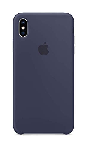 Image of Apple Silicone Case (for iPhone Xs Max) - Midnight Blue