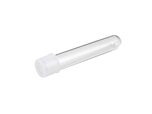 Caplugs Evergreen 214-2070-010 General Purpose Test Tubes TT Series, 17mm (D) x 100mm (H), 16 mL, Polystyrene, Laboratory Testing, Clarity, Mild Acid, Transparent, Natural, Pack of 250 (99192921)