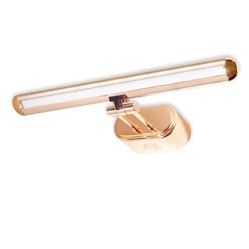 AHUJA INTERNATIONAL 12W Black Rose Gold Finish Metal Body 3 Step Color Picture Light, Bathroom Vanity Led Mirror Light (Warm White,White,Neutral White) (Rose Gold)