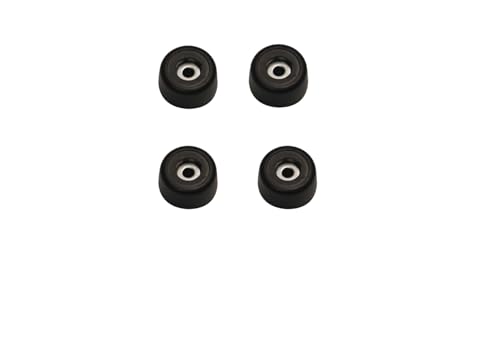 Image of Penn Elcom Small Black Bold Rubber Feet with Steel Washer - Set of 4 | Heavy-Duty Rubber Bumper Pads for Furniture & AV Gear | Anti-Vibration, Non-Slip for Floor Protection (O - 25.4mm, H - 15mm)