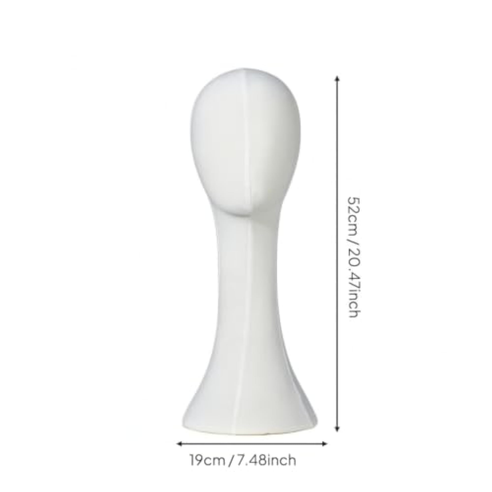 Pin-Friendly Foam Mannequin Head for Hair Styling