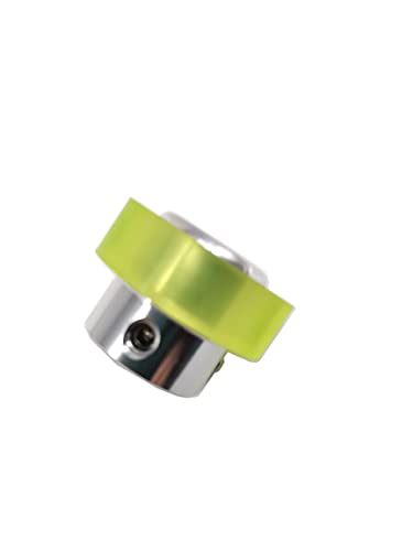 2Pcs Industrial Encoder Meter Measuring Roller Rubber Wheel Wear-Resistant Polyurethane Synchronizer Wheel For Rotary Encoder (Perimeter 100Mm(Hole Diameter 6Mm)) #TOP1