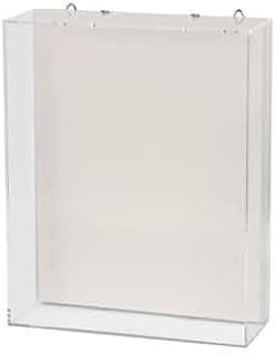 8" x 10" Clear Shadow Box by Studio Décor - Easy Back Loading Frame Includes Pre-attached Hanging Hardware, Horizontal Display - 1 Pack