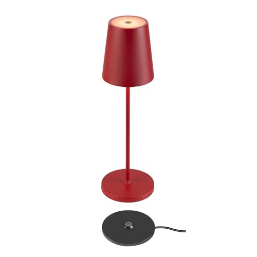 Slv Lampada Ricaricabile A Led Vinolina Two, Rossa, Alluminio, Ø 11 Cm, - 7
