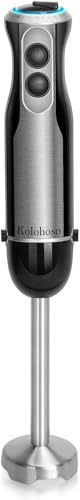 Kolohoso Mixeur Plongeant 1000W, Mixeur Blender 20 Vitesses Réglables et à Une Touche TURBO,...