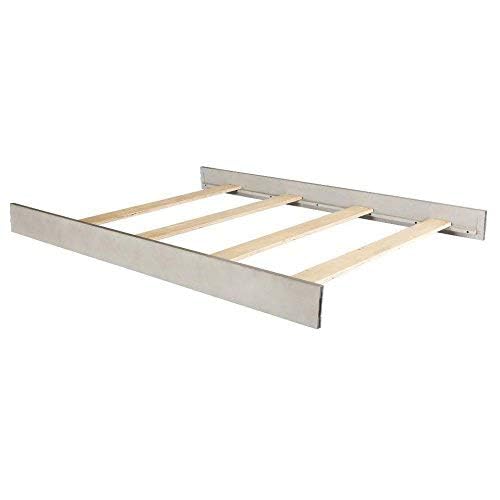 Image of Full-Size Conversion Kit Bed Rails for Monogram by Namesake, Formerly Franklin & Ben Convertible Cribs - Solid Wood Rail - Toddler & Adult Bed Rail for Full-Size Beds (White Driftwood)